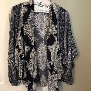 Navy blue kimono